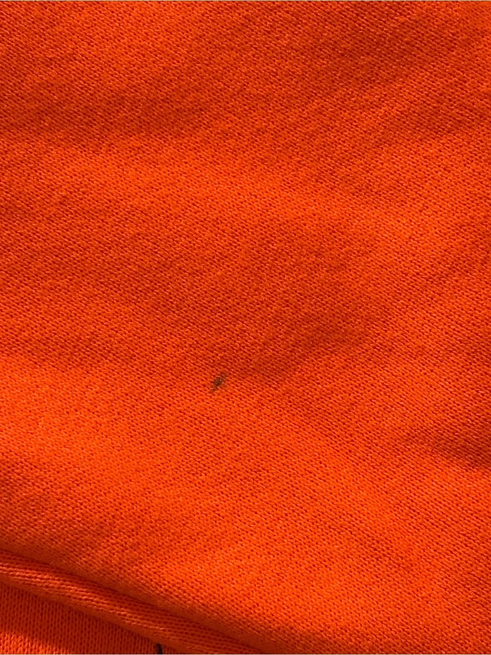 Vintage 90s Kidcore Orange Fleece Sleep Gown / Lounge Dress - Size Medium